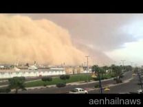 بالفيديو: عاصفة رملية كثيفة تغطي مدن شمال المملكة