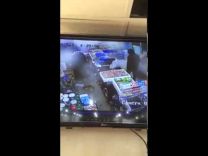 بالفيديو: شاهد..ثلاثة “ملثمون” يسطون على محطة وقود بمدينة عرعر