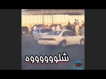 بالفيديو .. لحظة مداهمة دوريات الأمن لسيارة في ساحة التفحيط