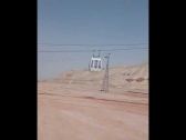 بالفيديو…  أول عربات تلفريك بعد تركيبه!!