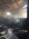 مدني حائل يخمد حريق شب بغرف مؤقته تستخدم سكنا لعمال الشركة المنفذة لمشروع القطار
