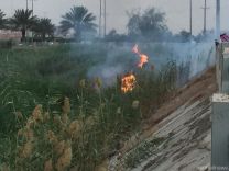 الدفاع المدني يُخمد حريقا شب في اشجار وادي الاديرع بحائل ..