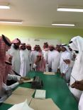 قادة المدارس المشاركين بدورة القيادة المدرسية بجامعة حائل يزورون ثانوية المنتزه