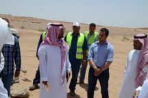 مدير عام المياه بمنطقة حائل  يقوم بجوله تفقدية لمشاريع المياه بمحافظة الغزالة